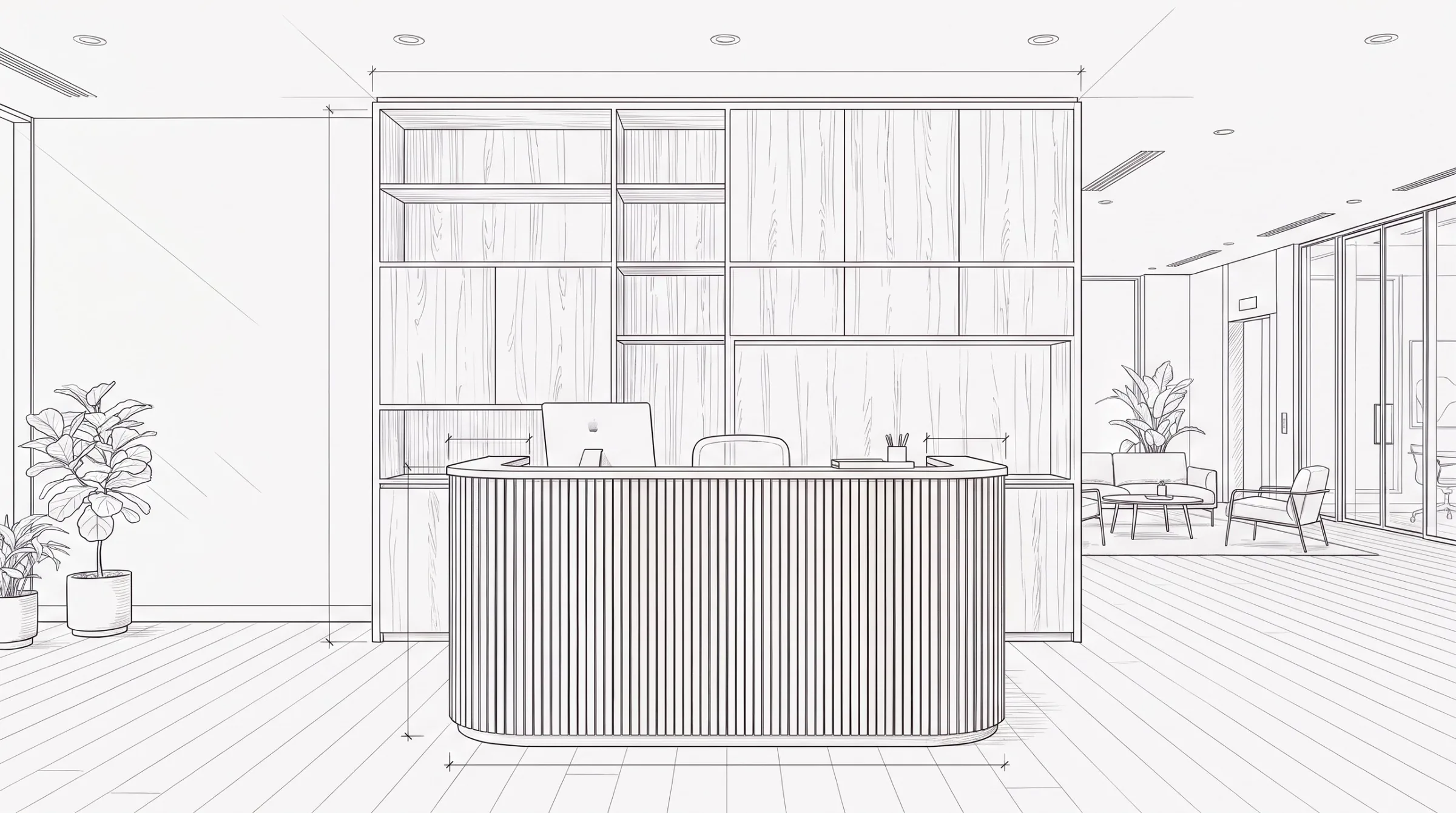 The same piece drawn as a plan by our architects