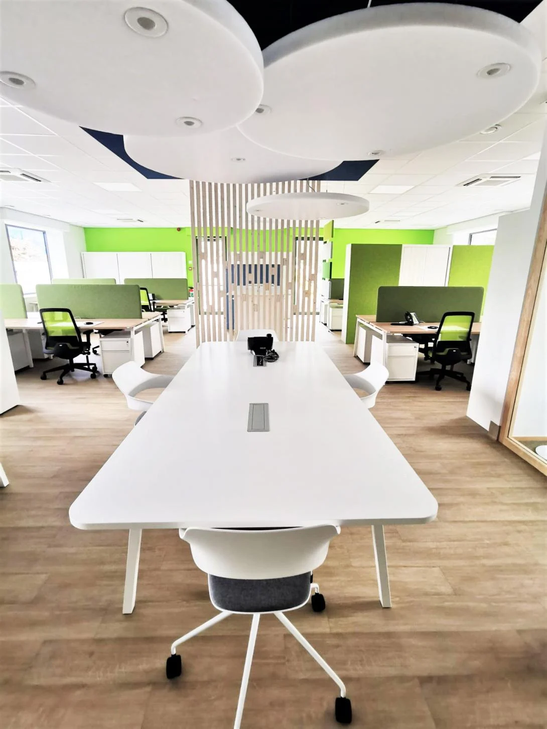 Acoustic ceiling islands