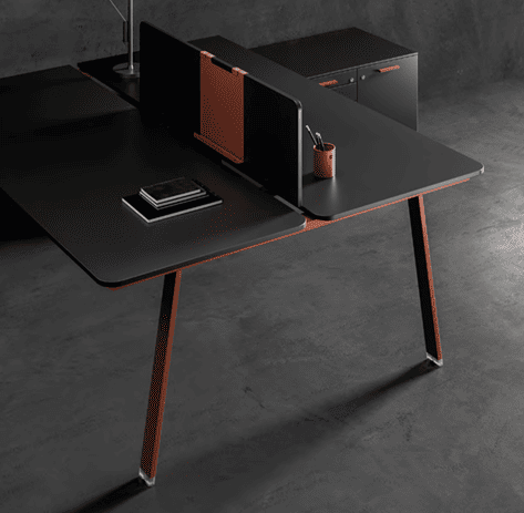 Bureau aux bords arrondis | TAKE OFF EVO