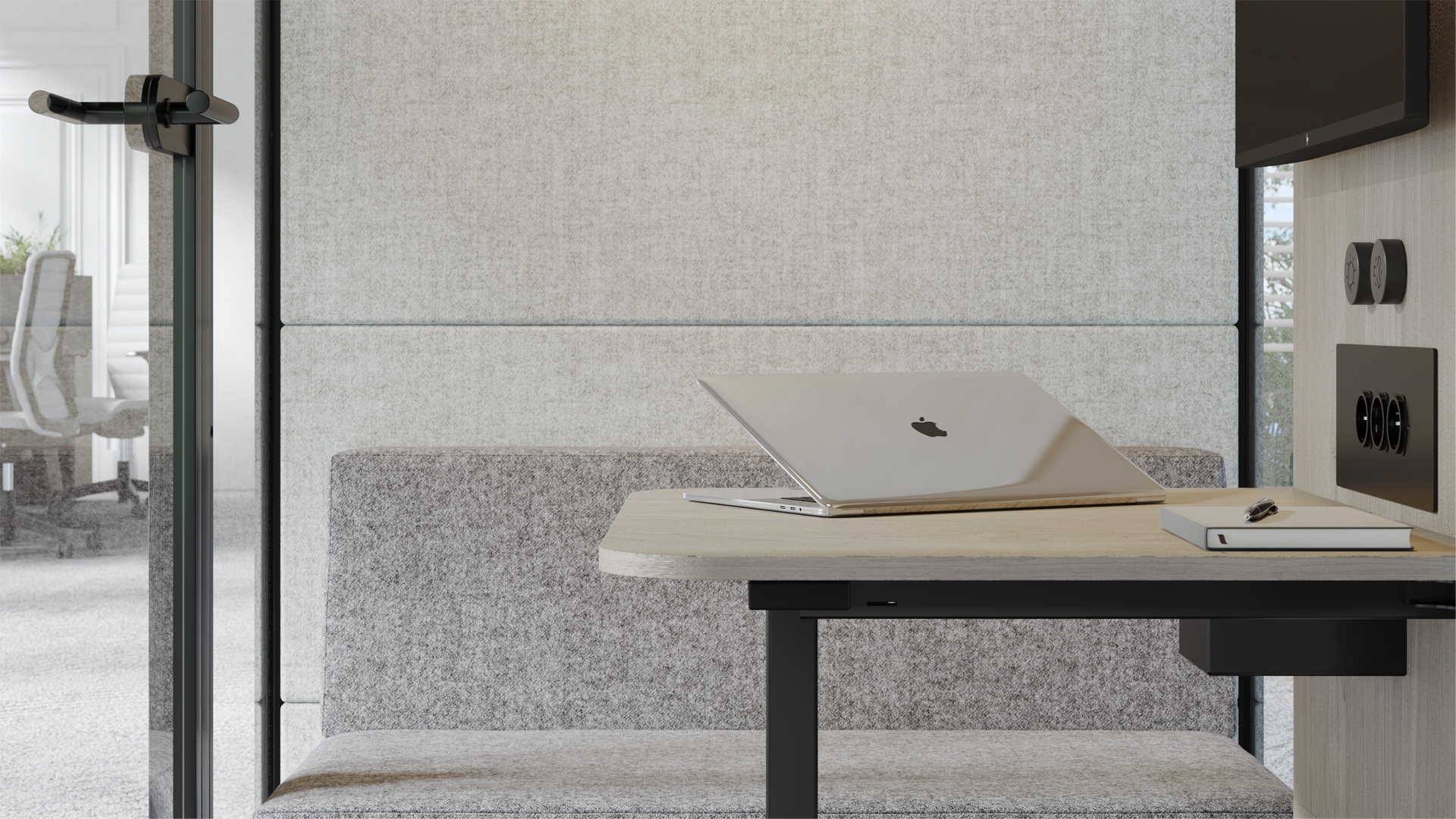 Cabine acoustique 2 personnes mélamine | SILENT ROOM M