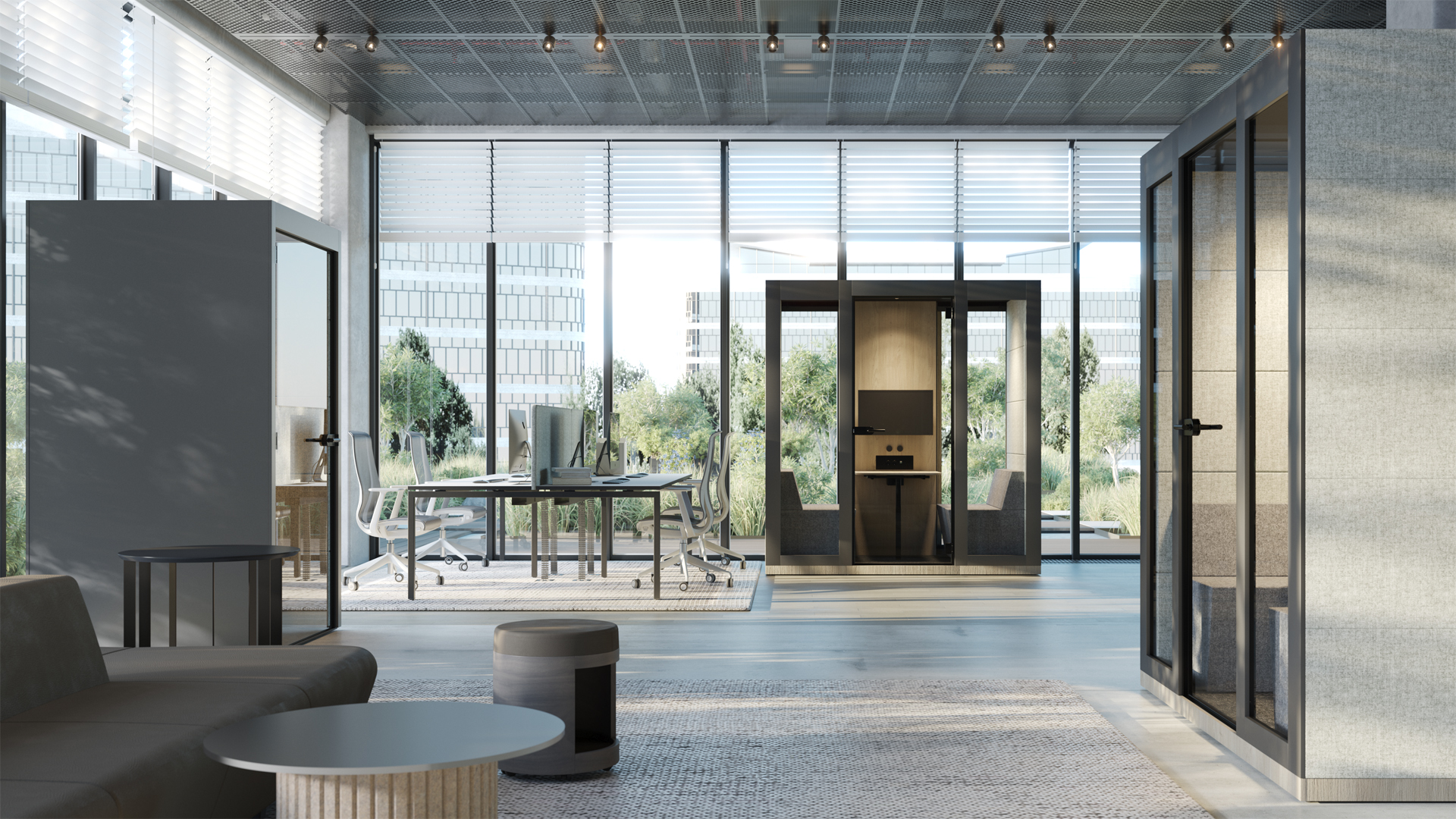 Cabine acoustique 2 personnes mélamine | SILENT ROOM M