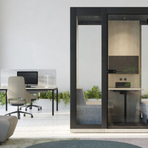 Cabine acoustique 2 personnes mélamine | SILENT ROOM M