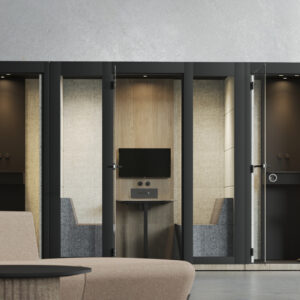 Cabine acoustique 1 personne revêtue tissu | SILENT ROOM S