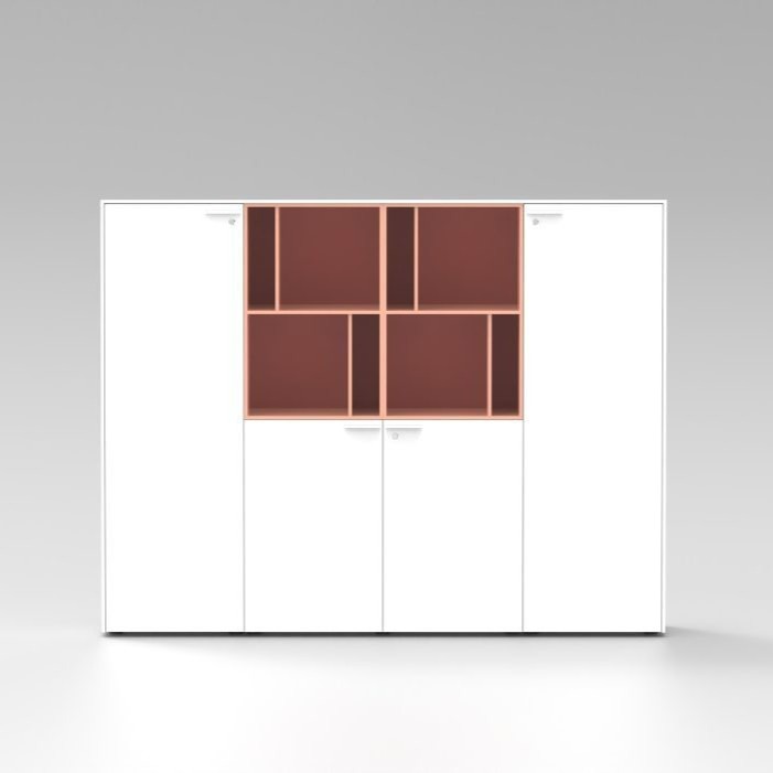 Armoires avec étagères et portes battantes | ABA