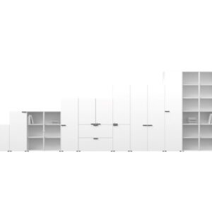 Armoires avec étagères et portes battantes | ABA
