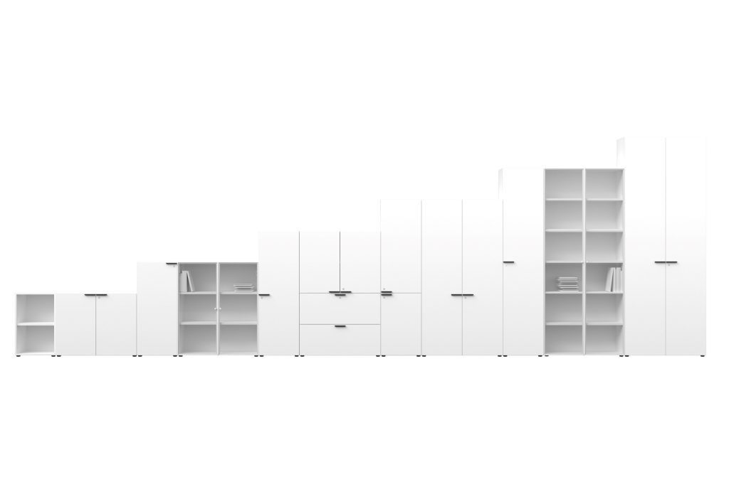Armoires avec étagères et portes battantes | ABA