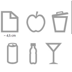 Poubelles à tri 3x50 L | MAXIMO