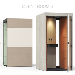 Cabine acoustique 1 personne revêtue tissu | SILENT ROOM S