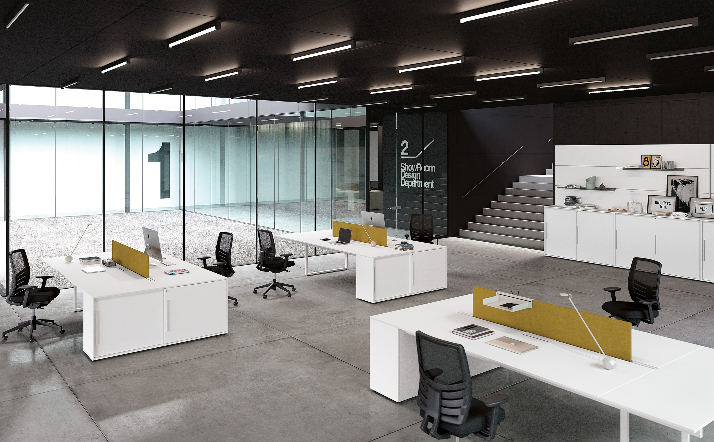 Bench 2 collaborateurs face à face | BE ONE