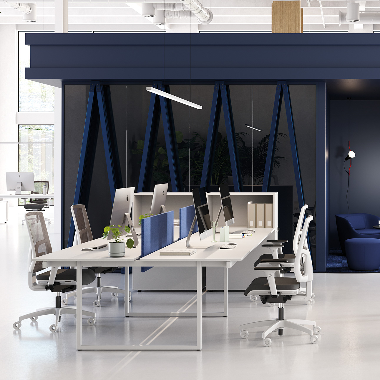 Bench 2 collaborateurs face à face | BE ONE