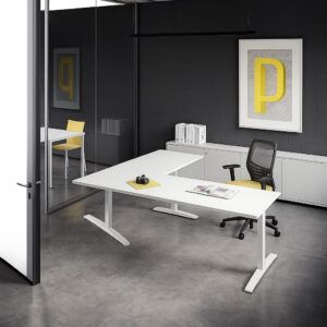 Bureau électrique avec retour en angle | POP AD