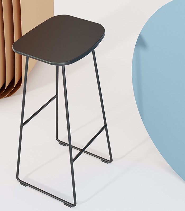 Tabouret haut assise polypropylène | KLEJN