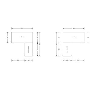 Bureau électrique avec retour en angle | POP AD