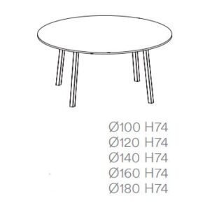 Table de réunion ronde | POP ACE