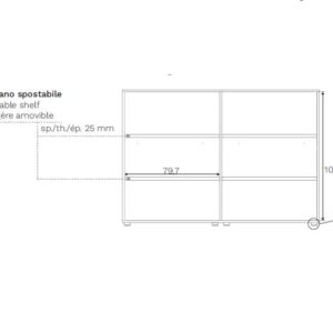 Armoire avec étagères à portes coulissantes | BE ONE
