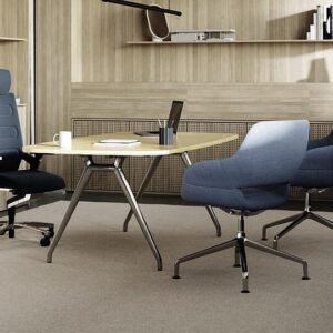 Chaise de réunion 4 pieds bois | OCCO