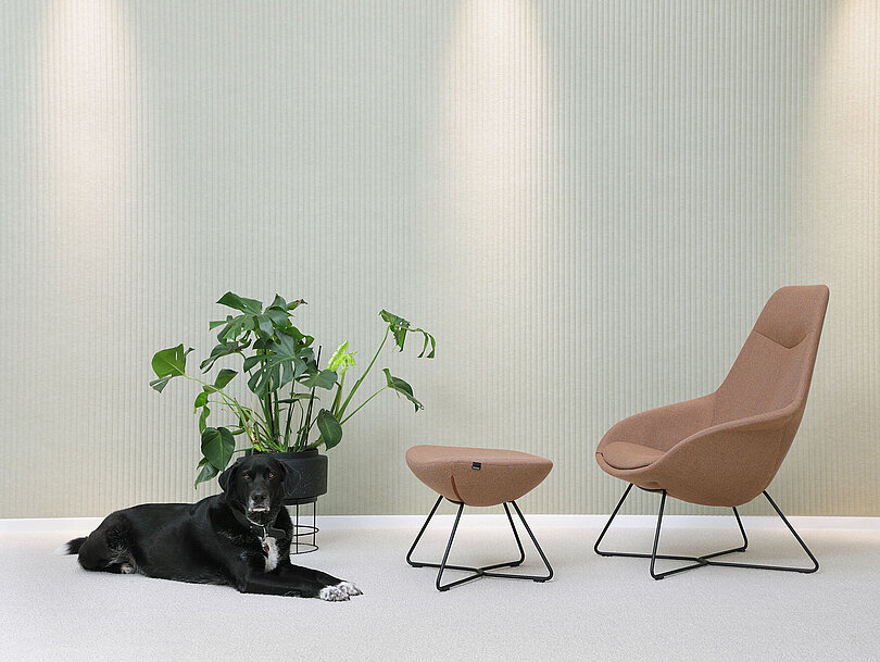 Chaise Lounge 4 pieds bois | YONDA