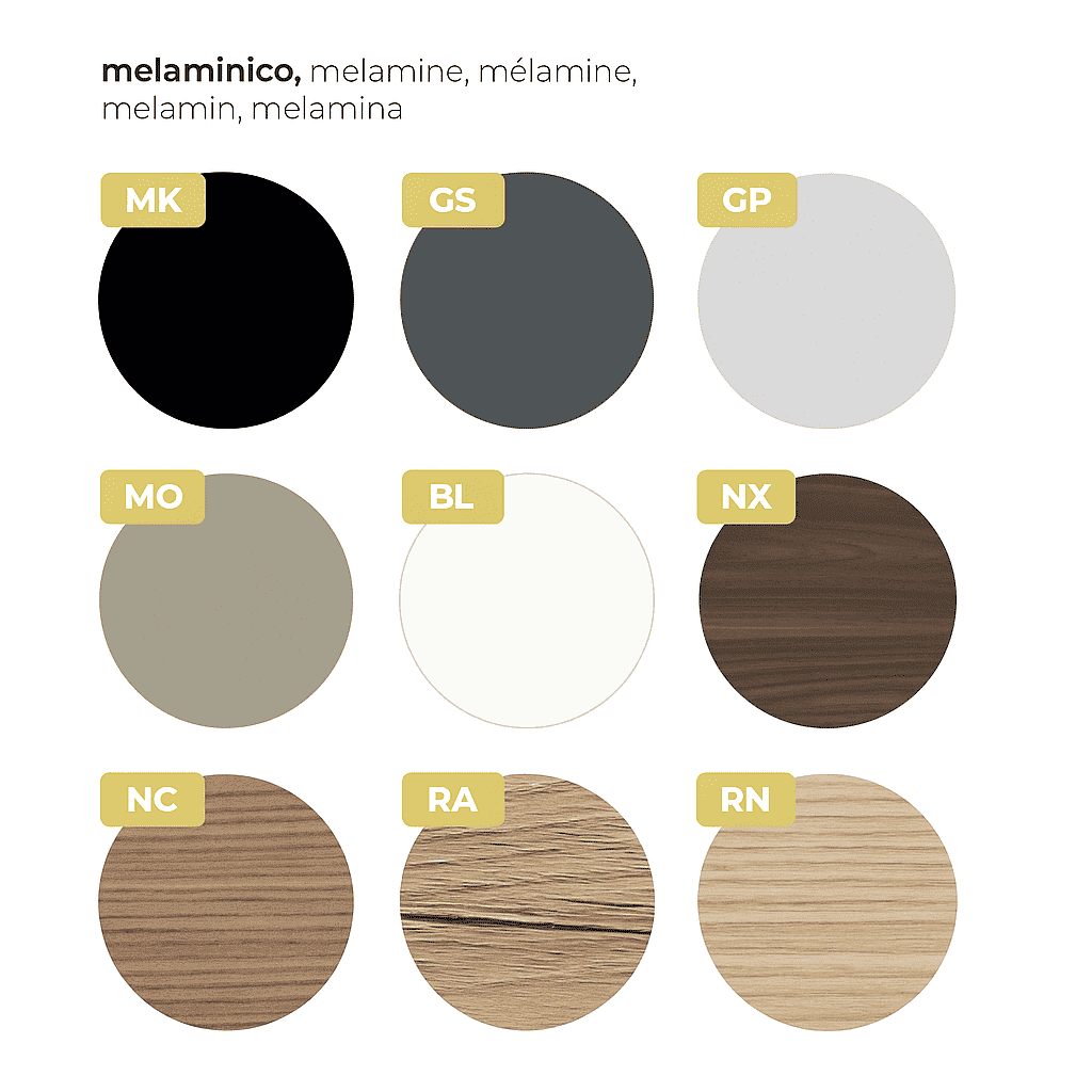 Armoires avec étagères et portes battantes | ABA