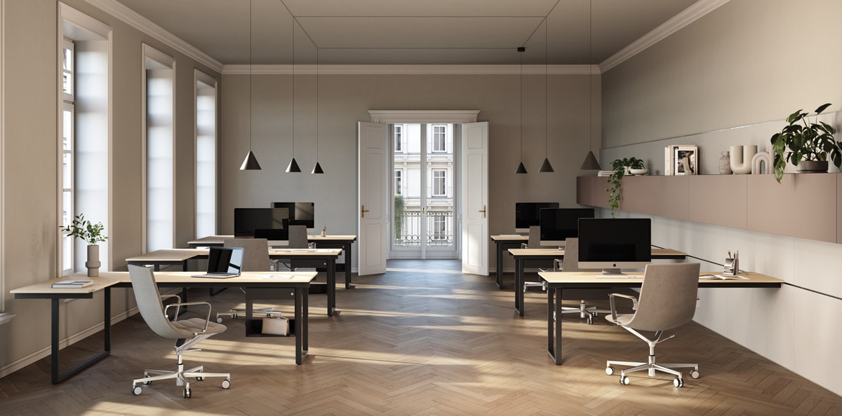 Bureau avec retour en angle | BE ONE