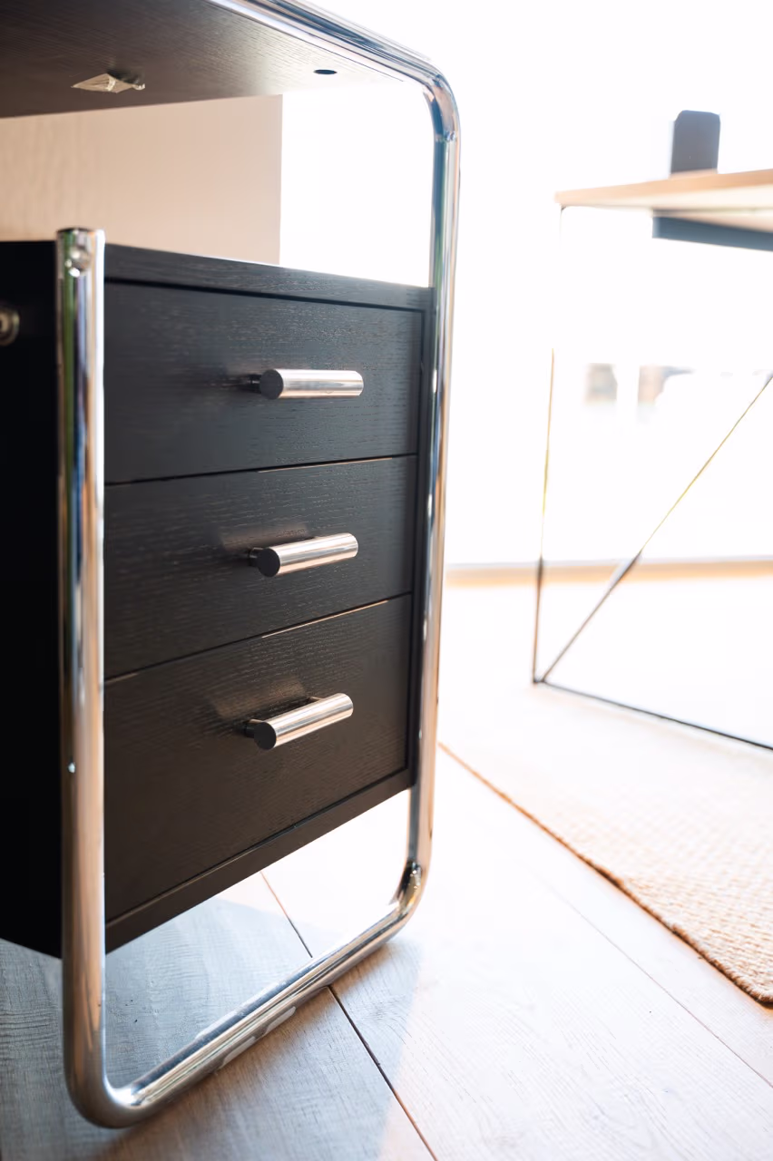 Bureau Thonet S 285/2 – Acier chromé – Image 4