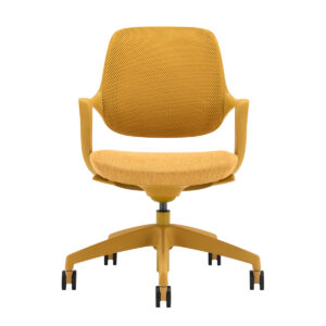 Chaise de bureau Tinto jaune moutarde