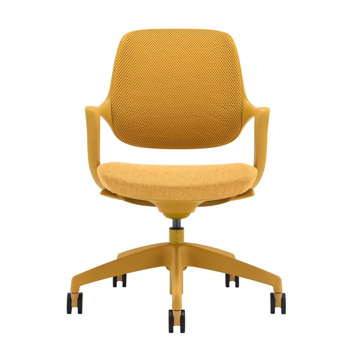 Chaise de bureau Tinto jaune moutarde