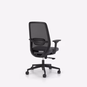 Chaise de bureau ergonomique Elovie Nowy Styl, assise grise (vue 3)