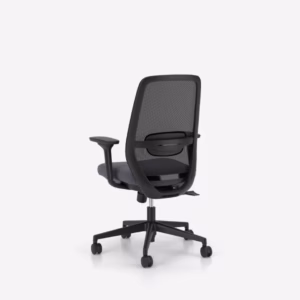 Chaise de bureau ergonomique Elovie Nowy Styl, assise grise (vue 5)