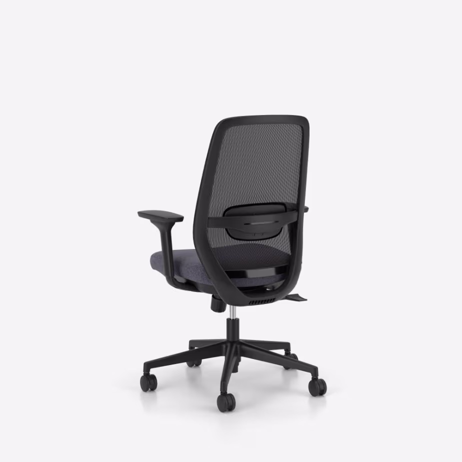 Chaise de bureau ergonomique Elovie Nowy Styl, assise grise (vue 5)