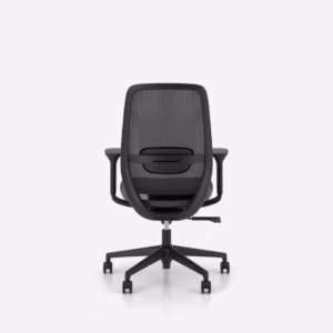Chaise de bureau ergonomique Elovie Nowy Styl, assise grise (vue 6)