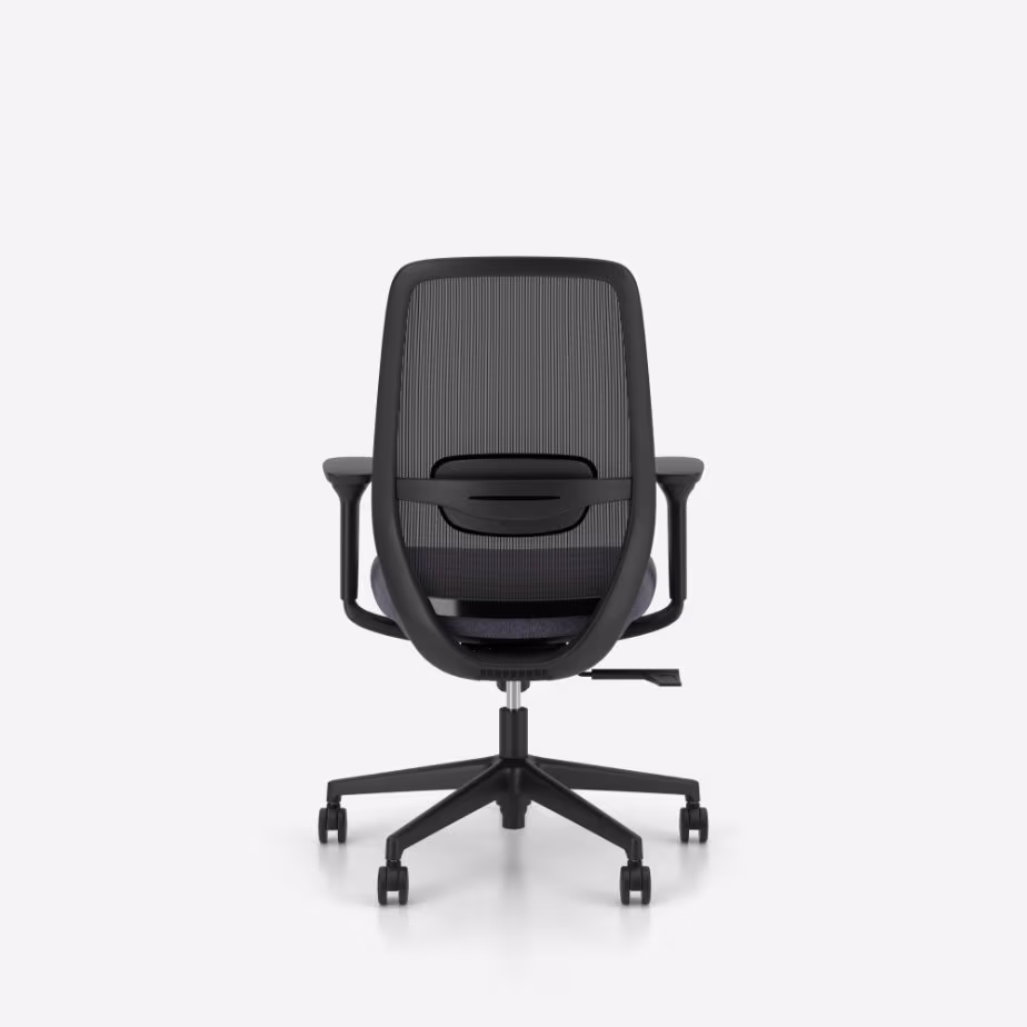 Chaise de bureau ergonomique Elovie Nowy Styl, assise grise (vue 6)