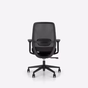 Chaise de bureau ergonomique Elovie Nowy Styl, assise noire (vue 7)